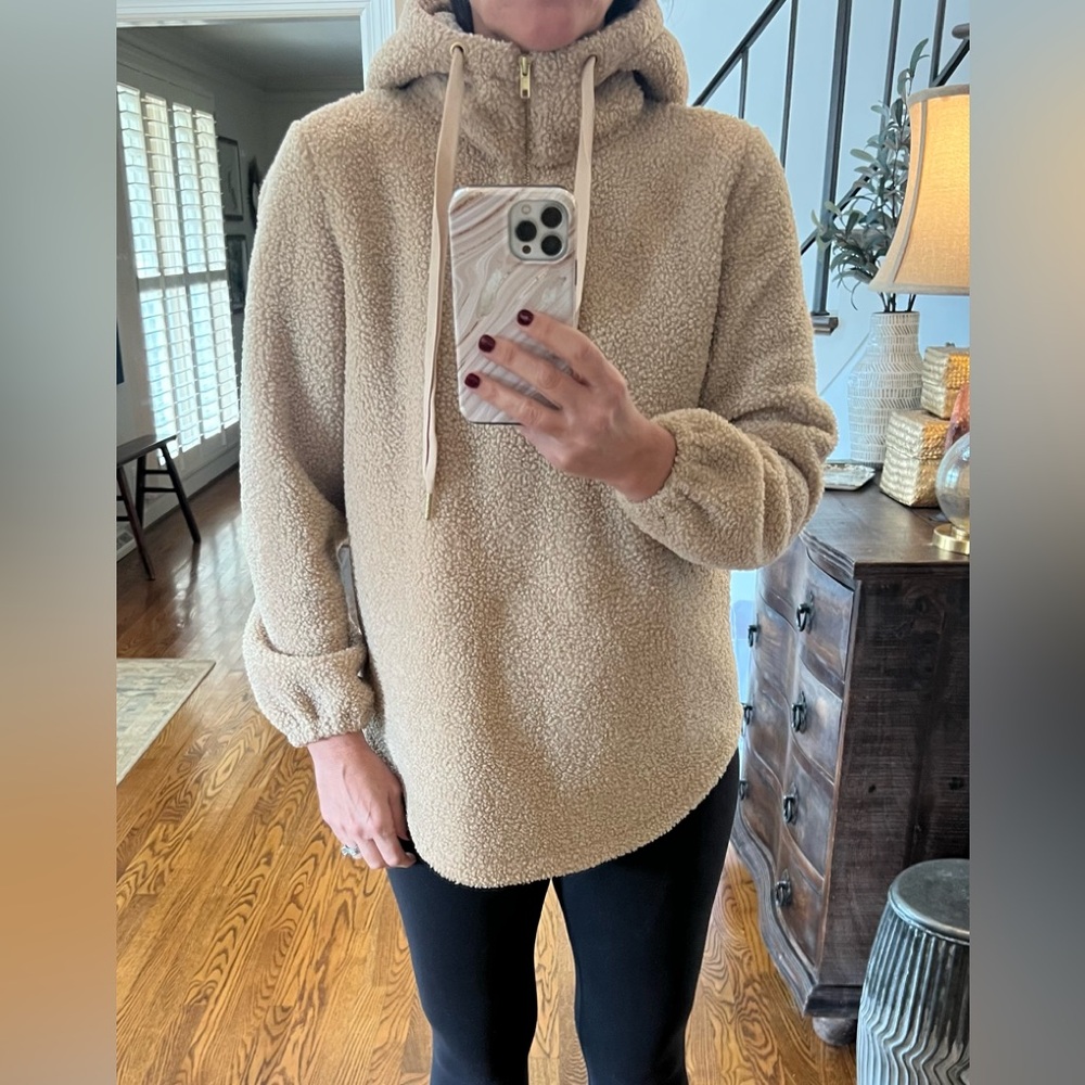 LOFT Hooded Sherpa Fleece